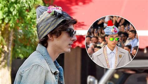 timothee chalamet dior hat|Timothée Chalamet Shocks Fans as He Appears at His Own .